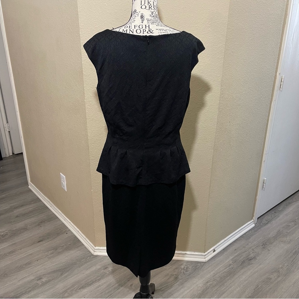 American Living Black Textured Dress - Picture 4 of 10